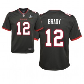 Maillot Homme Tampa Bay Buccaneers Tom Brady 12 Nike Marron 2021 Super Bowl LV